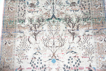 Load image into Gallery viewer, 96.5" L X 56.5" W Circa 1880 Tabriz Antique Handmade Knotted Area Rug Carpet excellent condition %100 Lamb's Wool