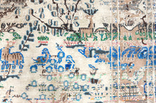 Load image into Gallery viewer, 96.5" L X 56.5" W Circa 1880 Tabriz Antique Handmade Knotted Area Rug Carpet excellent condition %100 Lamb's Wool