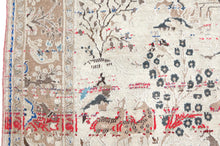 Load image into Gallery viewer, 96.5" L X 56.5" W Circa 1880 Tabriz Antique Handmade Knotted Area Rug Carpet excellent condition %100 Lamb's Wool
