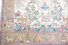 Load image into Gallery viewer, 96.5" L X 56.5" W Circa 1880 Tabriz Antique Handmade Knotted Area Rug Carpet excellent condition %100 Lamb's Wool