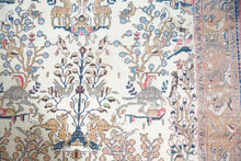 Load image into Gallery viewer, 96.5" L X 56.5" W Circa 1880 Tabriz Antique Handmade Knotted Area Rug Carpet excellent condition %100 Lamb's Wool