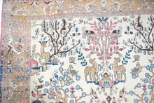 Load image into Gallery viewer, 96.5" L X 56.5" W Circa 1880 Tabriz Antique Handmade Knotted Area Rug Carpet excellent condition %100 Lamb's Wool