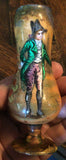 Antique 1800’s French Enamel on Copper “Male Portrait” VASE signed Vale