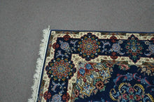 Load image into Gallery viewer, 5&#39;x7&#39; Signed Isfahan Authentic Persian Hand-Knotted Wool &amp; Silk Area Rug