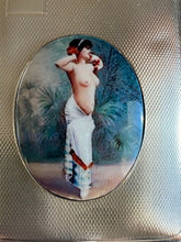 Load image into Gallery viewer, Antique British Erotic 1920s Nude Lady Dancing Sterling Silver Pictorial Enamel Cigarette Case