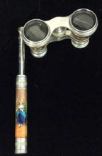 Load image into Gallery viewer, Antique Vienna Viennese Silver Enameled Opera Binoculars