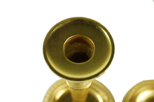 Load image into Gallery viewer, Antique Pair Of Brass Candlesticks Candle Holders