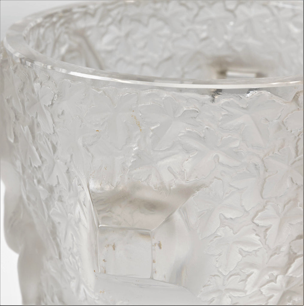 Lalique Ganymede Champagne Cooler Crystal with Dancing Female Figures Large 9.5"