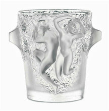 Load image into Gallery viewer, Lalique Ganymede Champagne Cooler Crystal with Dancing Female Figures Large 9.5&quot;