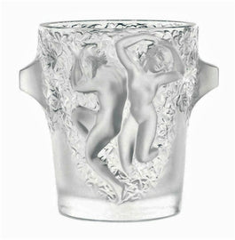 Lalique Ganymede Champagne Cooler Crystal with Dancing Female Figures Large 9.5