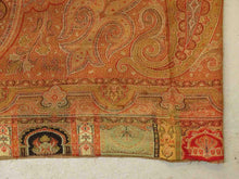 Load image into Gallery viewer, Antique Victorian Paisley Women&#39;s Jacquard Shawl Wrap - Fine Weave - 57&quot; x 130&quot; - Circa 1850&#39;s