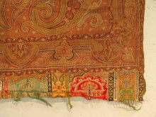 Load image into Gallery viewer, Antique Victorian Paisley Women&#39;s Jacquard Shawl Wrap - Fine Weave - 57&quot; x 130&quot; - Circa 1850&#39;s