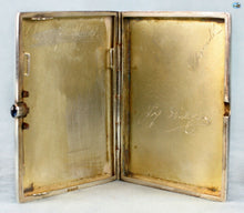 Load image into Gallery viewer, Antique British Erotic 1920s Nude Harem Lady Sterling Silver Pictorial Enamel Cigarette Case